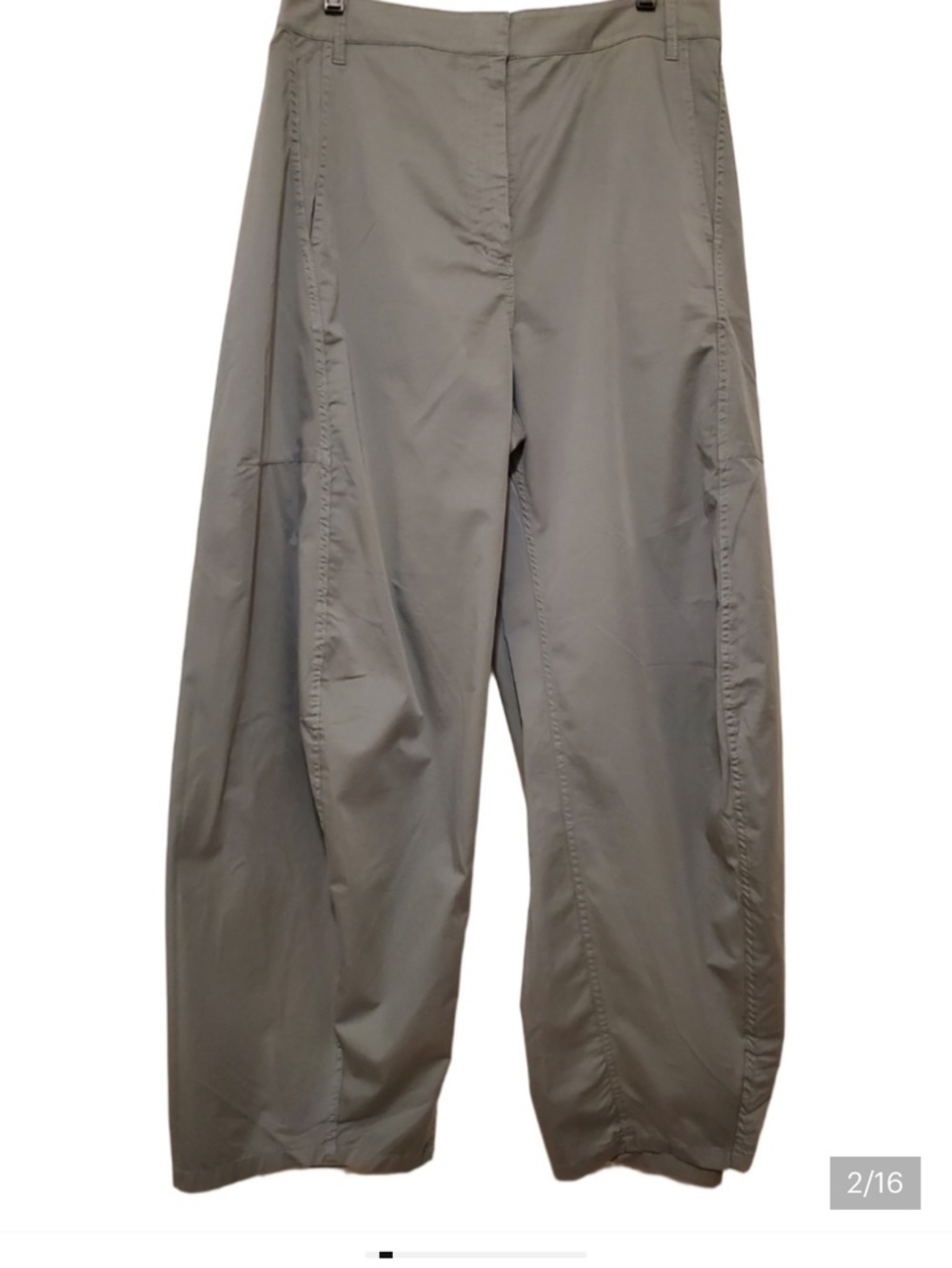 Tibi Garment Dyed Silky Cotton Sid Pants Size 29 Green Limestone - Picture 3 of 7